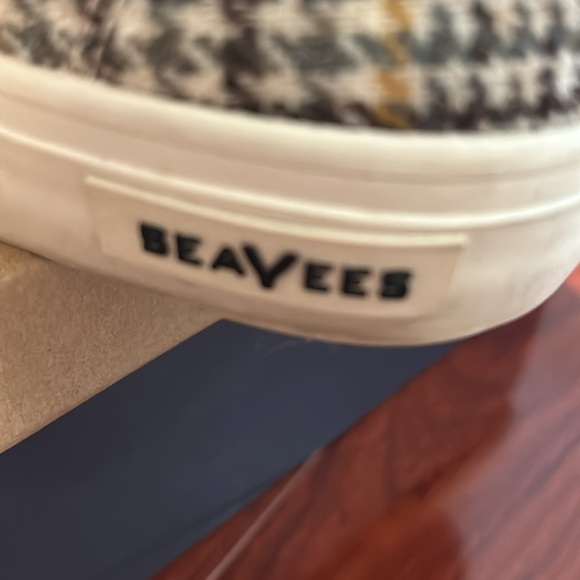 Women’s Seavees x JCrew plaid wool classic California sneaker size 9 - Picture 3 of 6